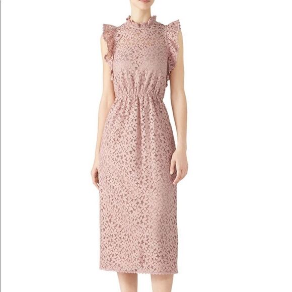 Kate Spade Flora Lace Ruffle Dress sz 6 - Picture 2 of 4